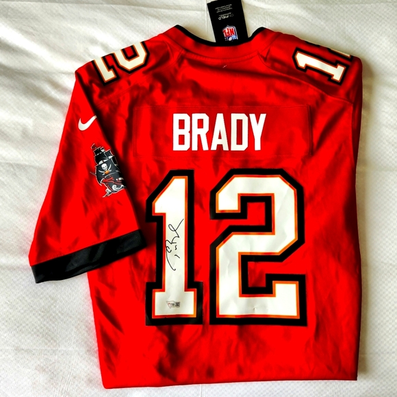 Autographed Tom Brady Throwback Jersey with COA - Picture 1 of 7